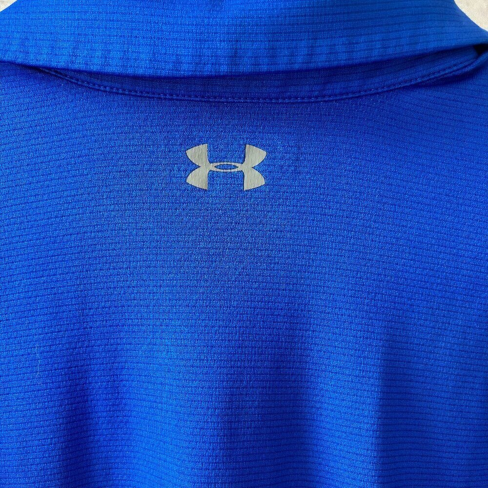 Under Armour HeatGear Blue Polo | Men's Size Medium - Picture 4 of 4